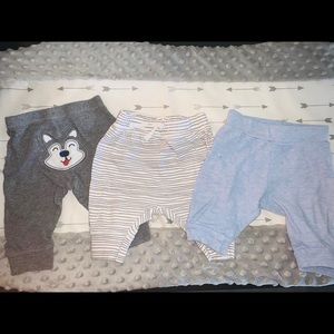 Three pairs 3 mnth size pants